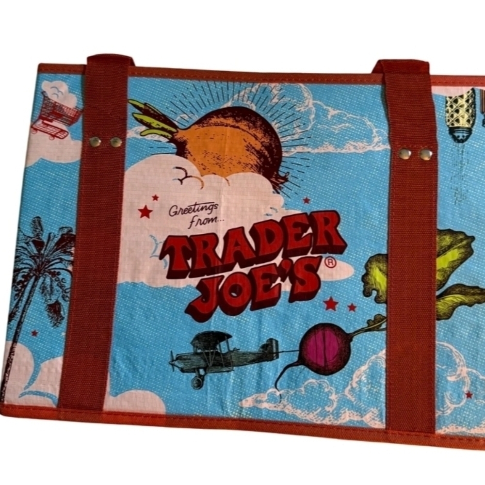 NWT-Trader Joe's Stand-Up Collapsible Grocery Day And Night